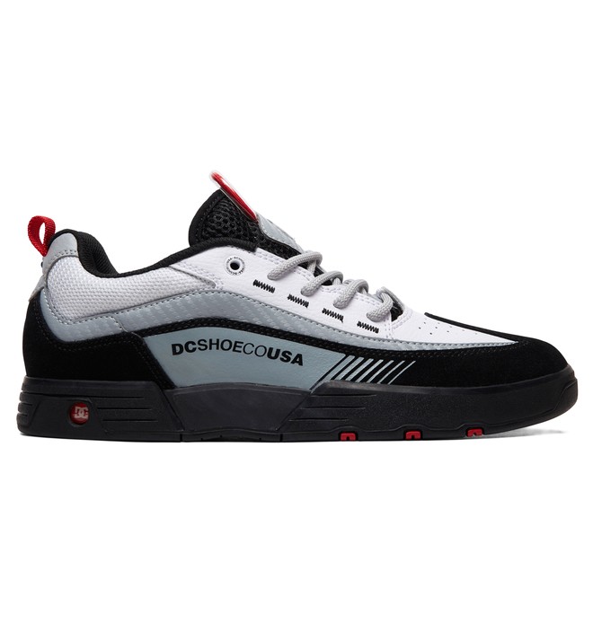 dcshoes, Legacy 98 Slim - Baskets pour Homme, BLACK/WHITE/RED (bw5) 0 Legacy 98 Slim - Baskets pour Homme Noir ADYS100445 DC Shoes