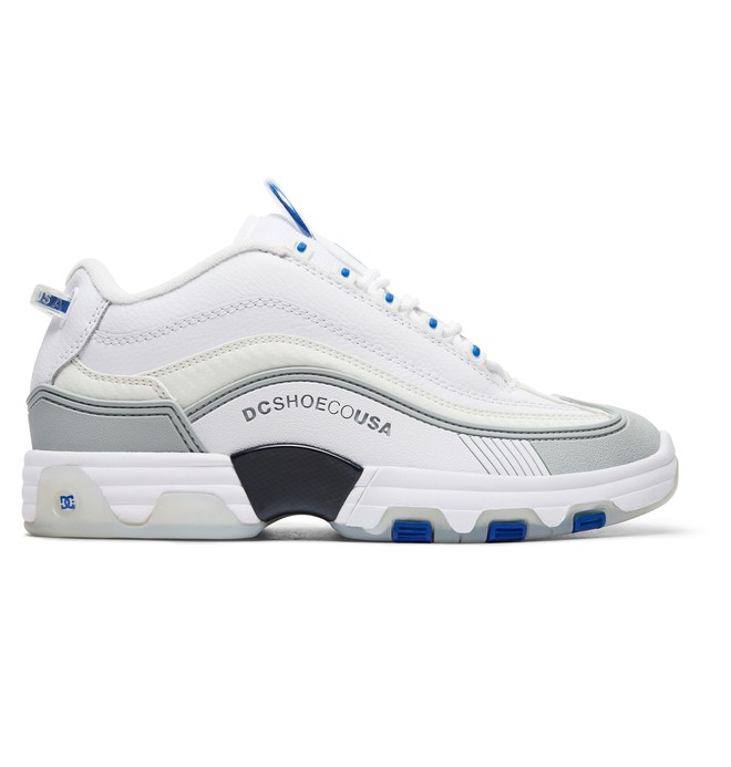 dcshoes, Legacy - Baskets pour Homme, WHITE/BLUE (wbl) 0 Legacy - Baskets pour Homme Blanc ADYS100476 DC Shoes