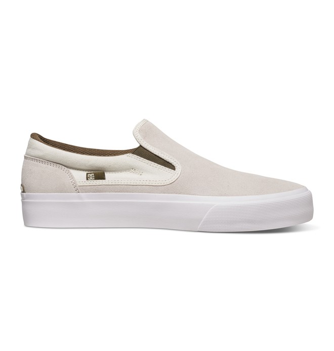 dcshoes, Men's Trase S Dekeyzer Slip-On Skate Shoes, WHITE (wht) 0 Men's Trase S Dekeyzer Slip-On Skate Shoes ADYS300269 DC Shoes