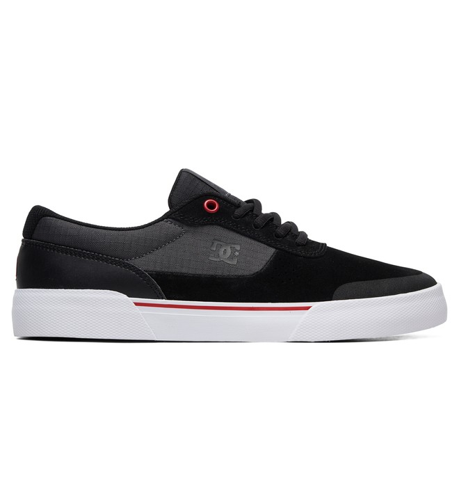 dcshoes, Switch Plus S Skate Shoes, BLACK/ATHLETIC RED/WHITE (kaw) 0 Switch Plus S Skate Shoes Black ADYS300399 DC Shoes