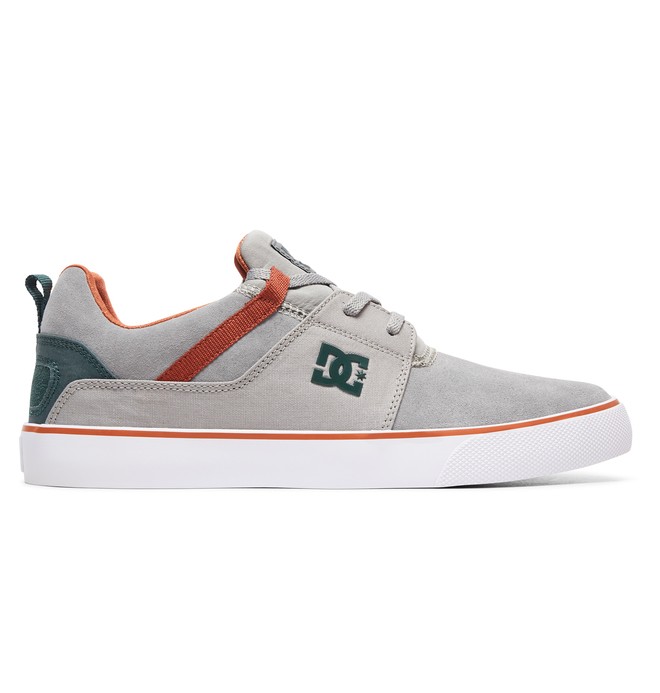 dcshoes, Heathrow Vulc - Schuhe für Männer, GREY/GREEN/GREY (xsgs) 0 Heathrow Vulc - Schuhe für Männer Grau ADYS300443 DC Shoes