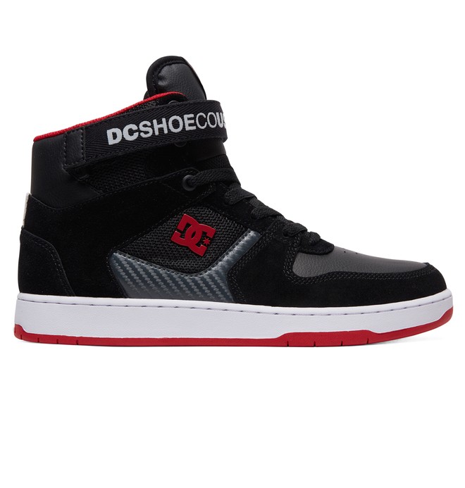 dcshoes, Pensford High-Top Shoes, BLACK/DK GREY/ATHLETIC RED (bda) 0 Pensford High-Top Shoes Black ADYS400038 DC Shoes
