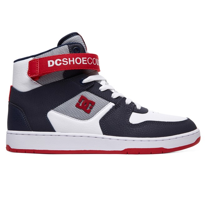 dcshoes, Pensford High-Top Shoes, WHITE/NAVY/RED (wnr) 0 Pensford High-Top Shoes White ADYS400038 DC Shoes