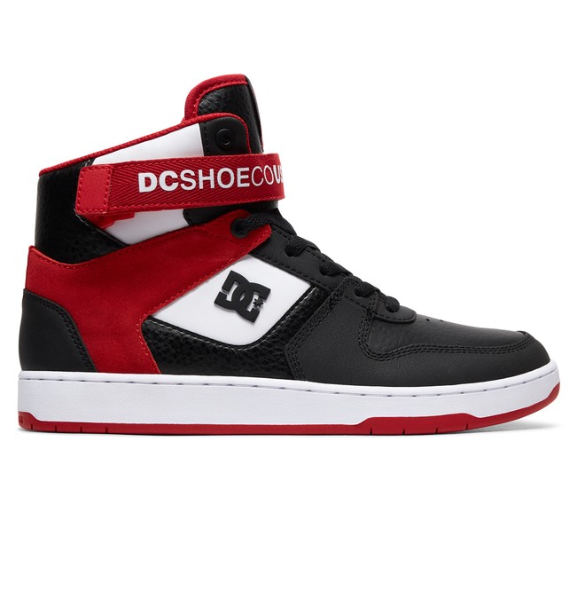 dcshoes, Pensford High-Top Shoes, BLACK/WHITE/RED (xkwr) 0 Pensford High-Top Shoes Multicolor ADYS400038 DC Shoes