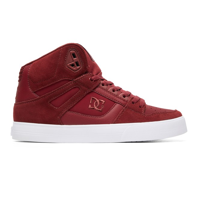dcshoes, Pure SE High-Top Shoes, BURGUNDY (bur) 0 Pure SE High-Top Shoes Red ADYS400043 DC Shoes