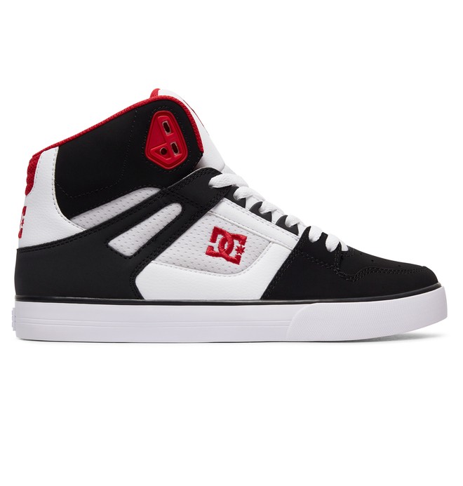 dcshoes, Men's Pure SE High-Top Shoes, WHITE/BLACK/RED (xwkr) 0 Men's Pure SE High-Top Shoes White ADYS400043 DC Shoes