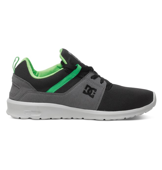 dcshoes, Heathrow - Zapatos, BLACK/GREY/GREEN (xksg) 0 Heathrow - Zapatos Negro ADYS700071 DC Shoes