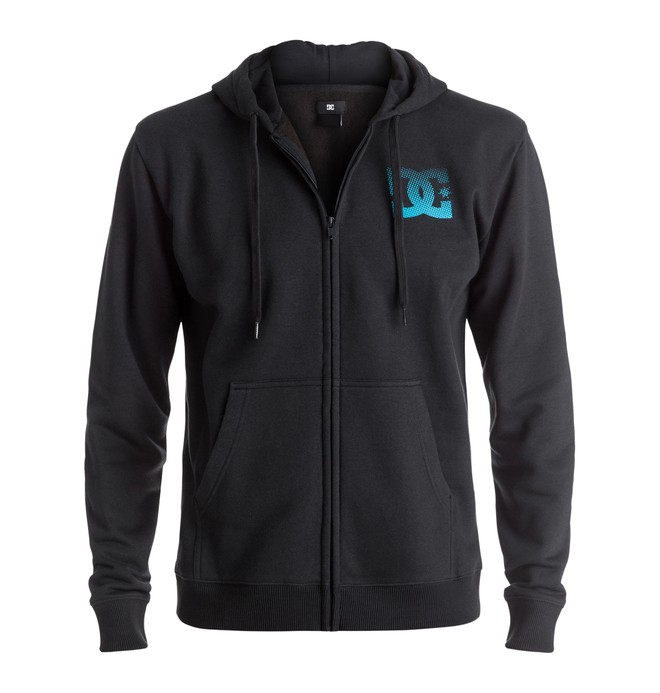 dcshoes, Men's Way Back Circle Zipped Hoodie, BLACK (kvj0) 0 Men's Way Back Circle Zipped Hoodie ADYSF03014 DC Shoes