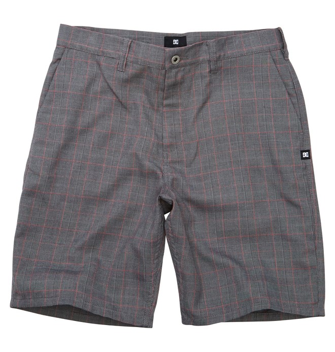 dcshoes, Men's Blank Check Walkshort, HEATHER GREY (knfh) 0 Men's Blank Check Walkshort ADYWS00067 DC Shoes