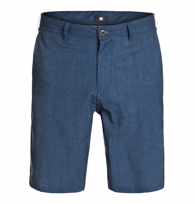 dcshoes, Men's Worker Hybrid Straight Shorts Walk Shorts, INDIGO (btn0) 0 Men's Worker Hybrid Straight Shorts Walk Shorts ADYWS03005 DC Shoes