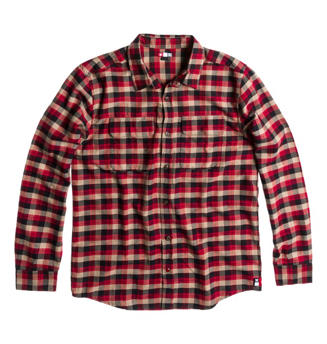 dcshoes, Men's Truckee Long Sleeve Shirt, NATURAL FLANNEL (sew6) 0 Men's Truckee Long Sleeve Shirt ADYWT00020 DC Shoes
