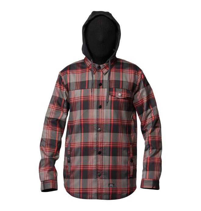 dcshoes, Men's Fernwood Button up Hoodie, BLACK (blk) 0 Men's Fernwood Button up Hoodie ADYWT00021 DC Shoes