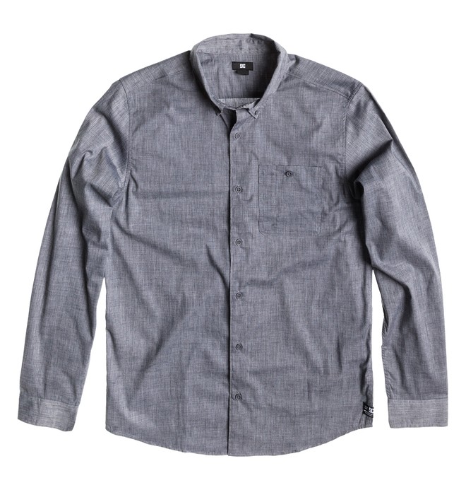 dcshoes, Men's Anvil 2 Long Sleeve Shirt, HEATHER DC NAVY (btlh) 0 Men's Anvil 2 Long Sleeve Shirt ADYWT00022 DC Shoes