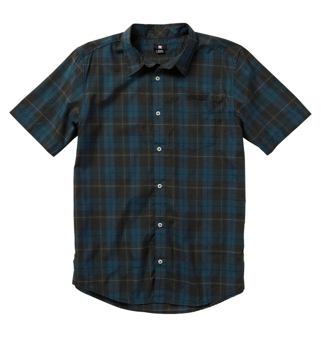 dcshoes, Men's Dharma SS Shirts, PIRATE BLK PLAID (kte1) 0 Men's Dharma SS Shirts ADYWT00027 DC Shoes