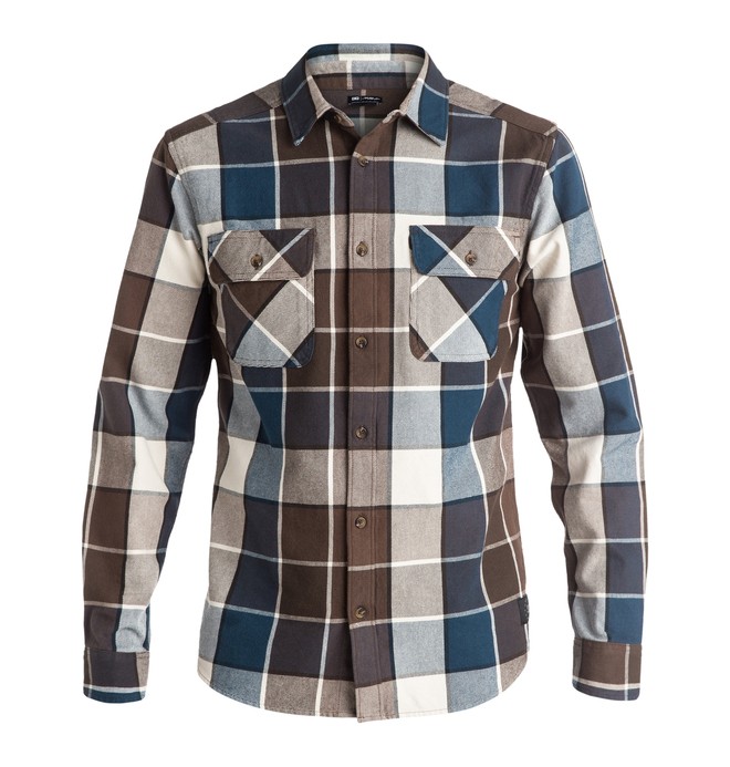 dcshoes, Kalis Plaid - Camisa de manga larga, KALIS PLAID DARK EARTH (crn1) 0 Kalis Plaid - Camisa de manga larga ADYWT03054 DC Shoes