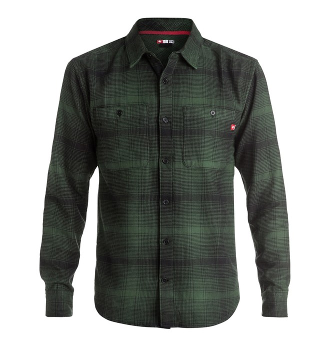 dcshoes, Men's Venetian Hombre Flannel Long Sleeve Shirt, FOREST NIGHT-PLAID_1 (csn1) 0 Men's Venetian Hombre Flannel Long Sleeve Shirt ADYWT03055 DC Shoes