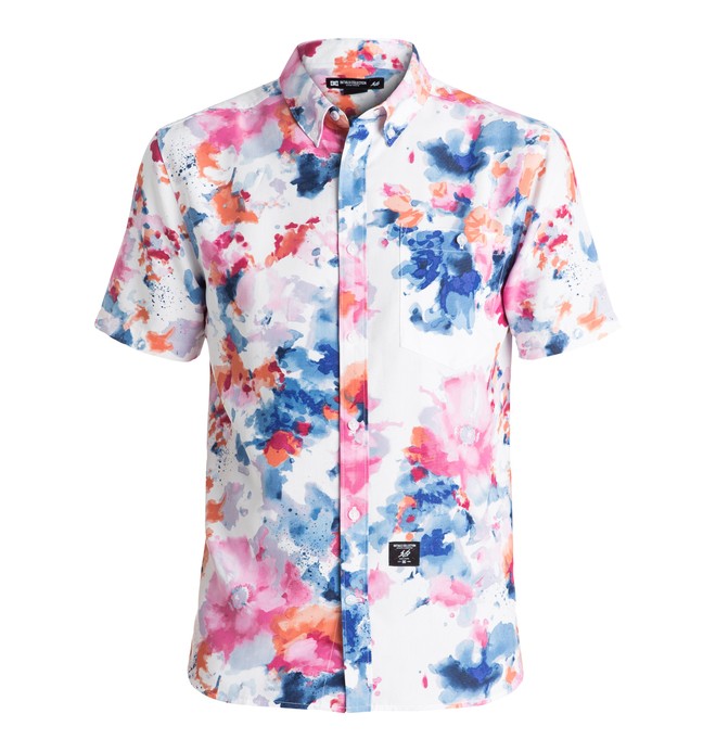 dcshoes, Evan Woven - Short Sleeve Shirt, MULTI COLOR EVAN SMITH FLORAL (wcq7) 0 Evan Woven - Short Sleeve Shirt ADYWT03057 DC Shoes