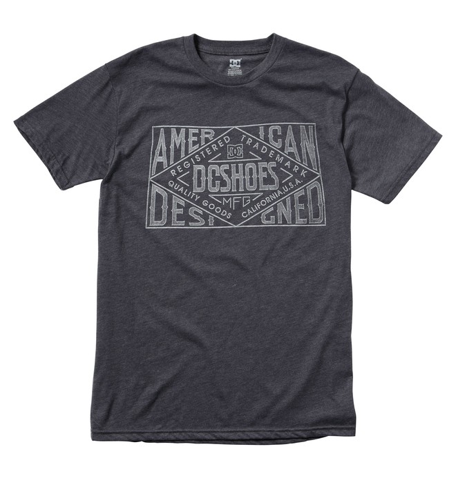 dcshoes, Men's MFG Tee, HEATHER DARK SHADOW (hsd) 0 Men's MFG Tee ADYZT00045 DC Shoes