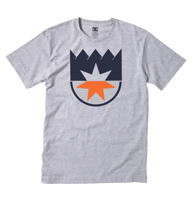 dcshoes, Men's Crowned Tee, HEATHER GREY (htr) 0 Men's Crowned Tee ADYZT00141 DC Shoes