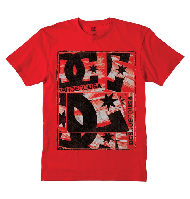 dcshoes, Men's Shadowburn Tee, ATHLETIC RED (ath) 0 Men's Shadowburn Tee ADYZT00147 DC Shoes