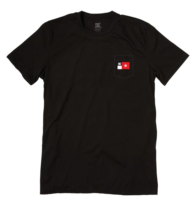 dcshoes, Men's Pocket Flag Tee, BLACK (blk) 0 Men's Pocket Flag Tee ADYZT00158 DC Shoes