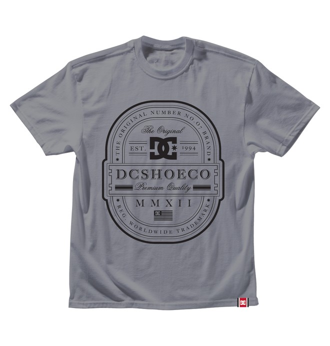 dcshoes, RD LUX LABEL TEE, HEATHER GREY (htr) 0 RD LUX LABEL TEE ADYZT00345 DC Shoes