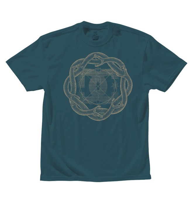 dcshoes, Men's Serpent Coil Tee, CAVE MOSS (bsd0) 0 Men's Serpent Coil Tee ADYZT00420 DC Shoes