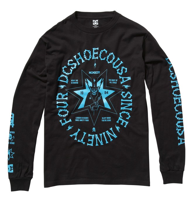 dcshoes, Men's Deathly Long Sleeve Shirt, BLACK (kvj0) 0 Men's Deathly Long Sleeve Shirt ADYZT00432 DC Shoes