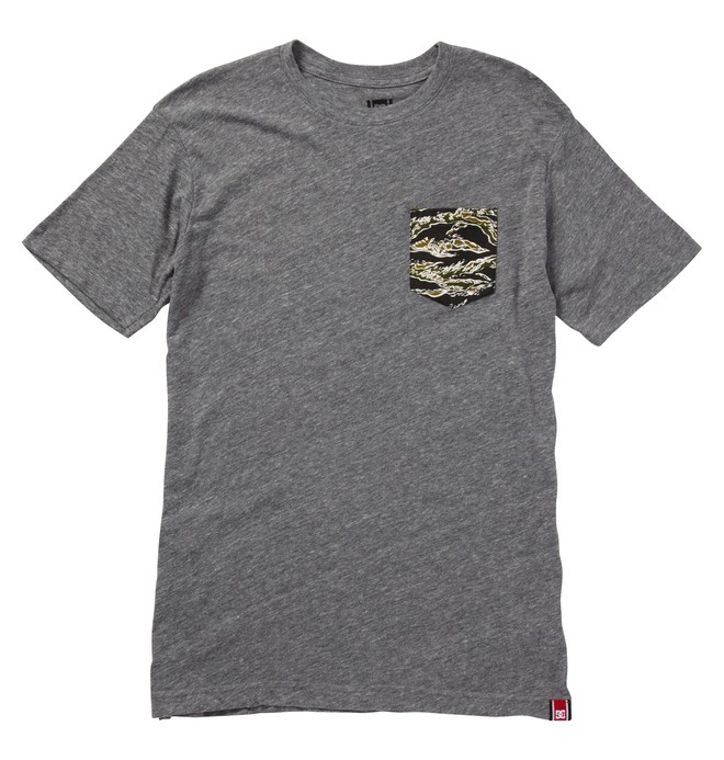 dcshoes, RD CAMO POCKET TEE, HEATHER GREY (knfh) 0 RD CAMO POCKET TEE ADYZT00613 DC Shoes