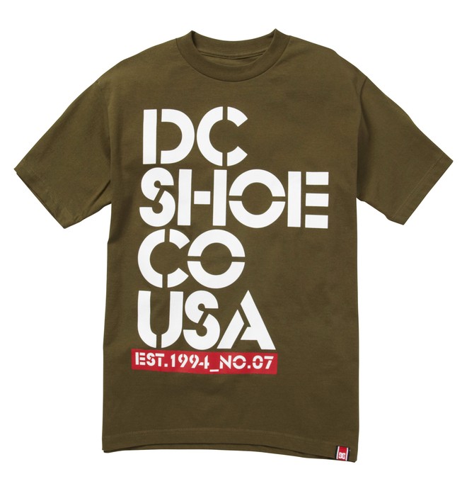 dcshoes, RD STACK TEE, MILITARY GREEN (gqk0) 0 RD STACK TEE ADYZT00615 DC Shoes
