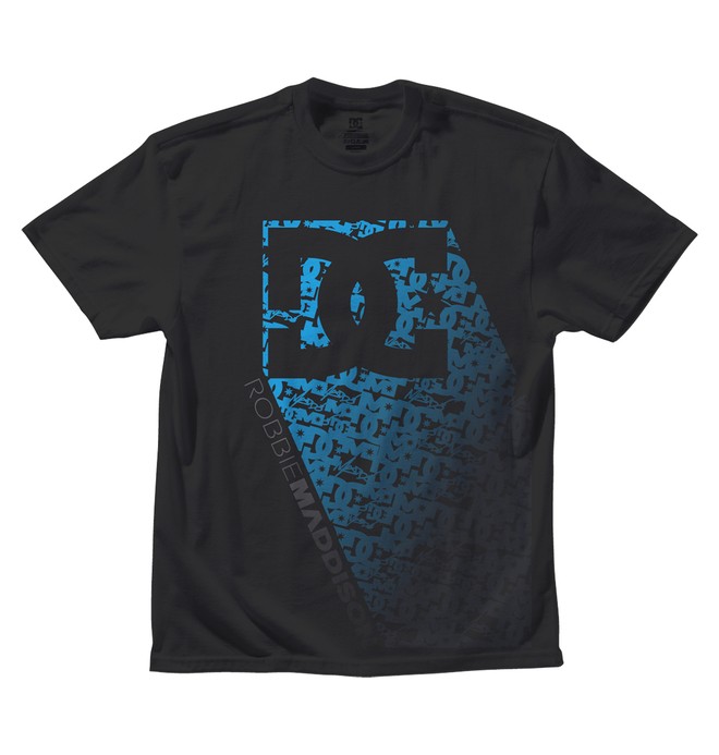 dcshoes, Men's Robbie Maddison Matrix Blue Tee, BLACK (kvj0) 0 Men's Robbie Maddison Matrix Blue Tee ADYZT00634 DC Shoes