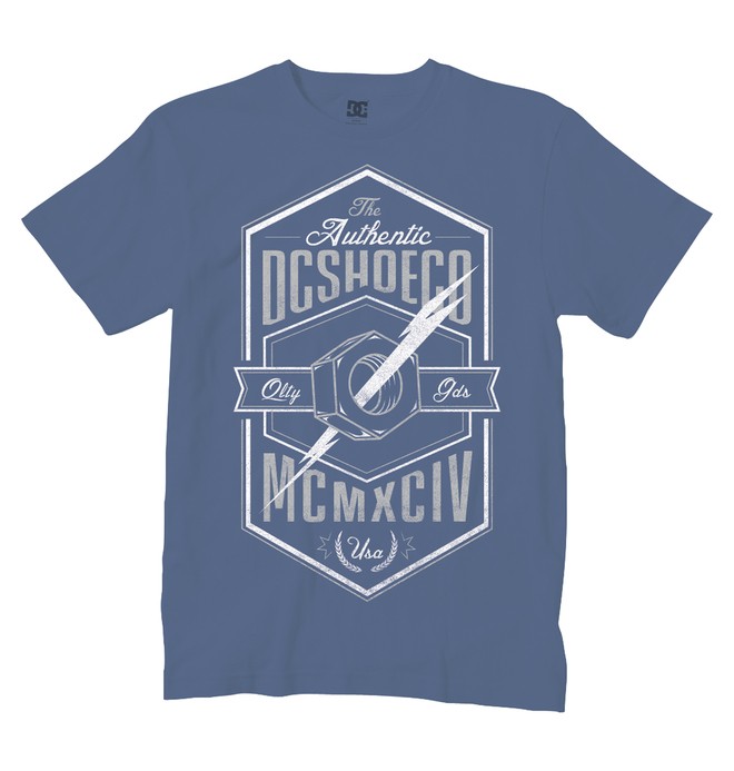 dcshoes, Men's Tesla tee, DARK DENIM (brq0) 0 Men's Tesla tee ADYZT00756 DC Shoes