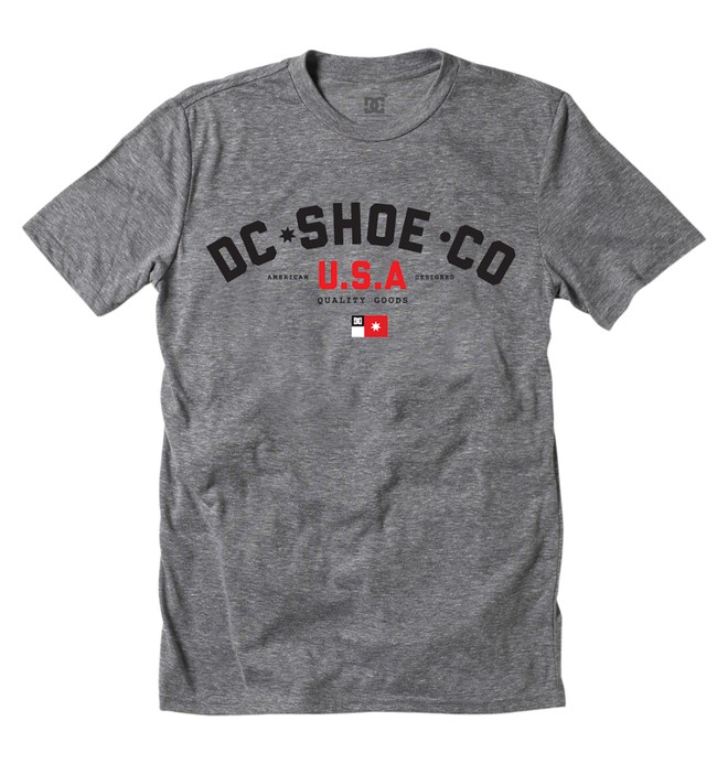 dcshoes, Men's Frontin Tee, HEATHER GREY (knfh) 0 Men's Frontin Tee ADYZT00765 DC Shoes