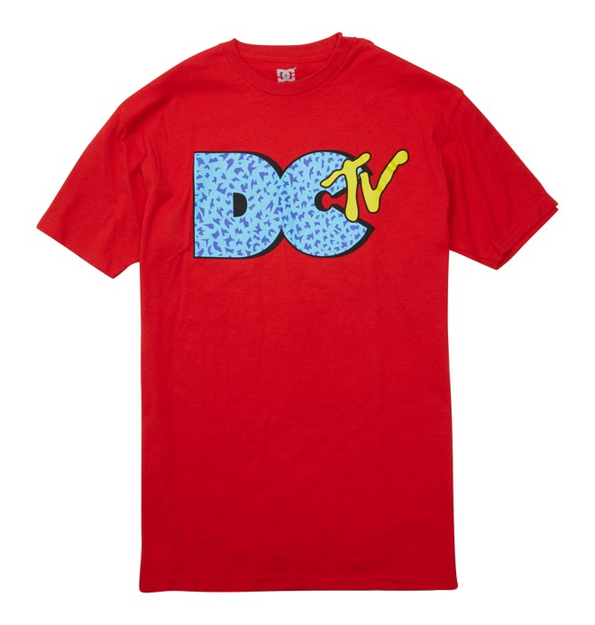 dcshoes, Men's DCTV Tee, ATHLETIC RED (rqr0) 0 Men's DCTV Tee ADYZT01227 DC Shoes