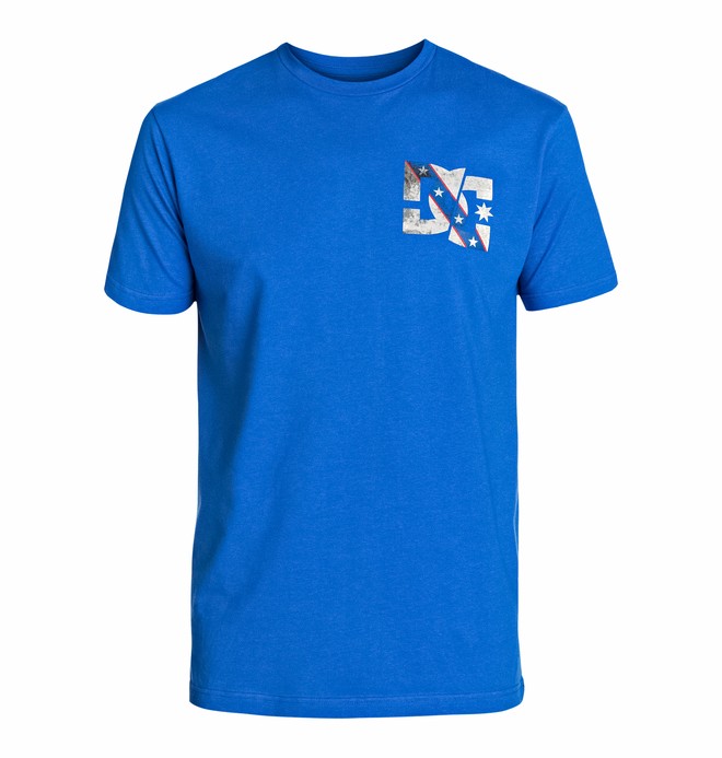 dcshoes, Men's Travis Pastrana Chest Star Short Sleeve Screen Tee, NAUTICAL BLUE (bqr0) 0 Men's Travis Pastrana Chest Star Short Sleeve Screen Tee ADYZT03190 DC Shoes
