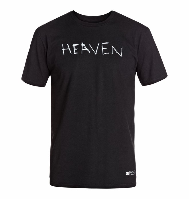 dcshoes, Men's Heaven Short Sleeve Screen Tee, BLACK (kvj0) 0 Men's Heaven Short Sleeve Screen Tee ADYZT03193 DC Shoes