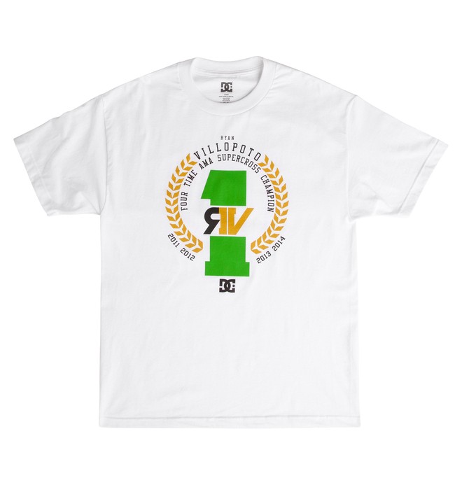 dcshoes, RV 4X CHAMP TEE, WHITE (wbn0) 0 RV 4X CHAMP TEE ADYZT03294 DC Shoes