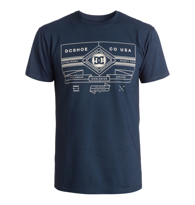 dcshoes, Men's Strait Tee, BLUE IRIS (btl0) 0 Men's Strait Tee ADYZT03393 DC Shoes