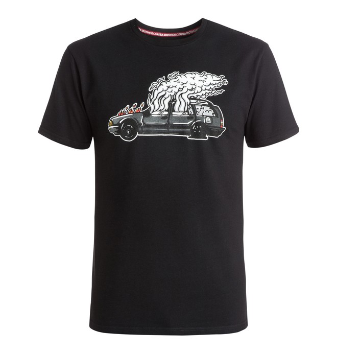 dcshoes, Men's Wes Car Tee, BLACK (kvj0) 0 Men's Wes Car Tee ADYZT03401 DC Shoes