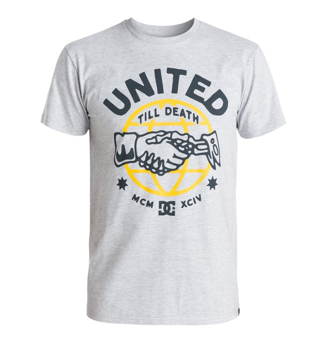 dcshoes, Men's United Tee, HEATHER GREY (knfh) 0 Men's United Tee ADYZT03498 DC Shoes