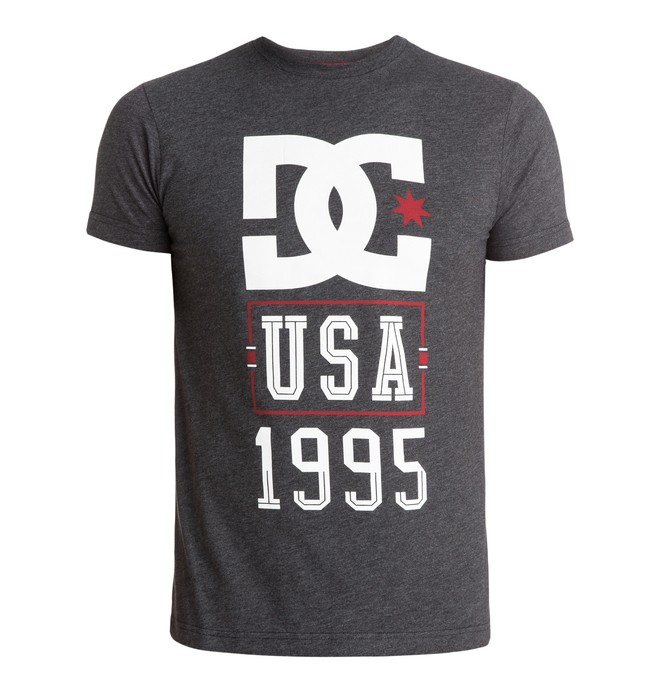dcshoes, Men's RD USA 95 Tee, DARK HEATHER GREY (krph) 0 Men's RD USA 95 Tee ADYZT03608 DC Shoes