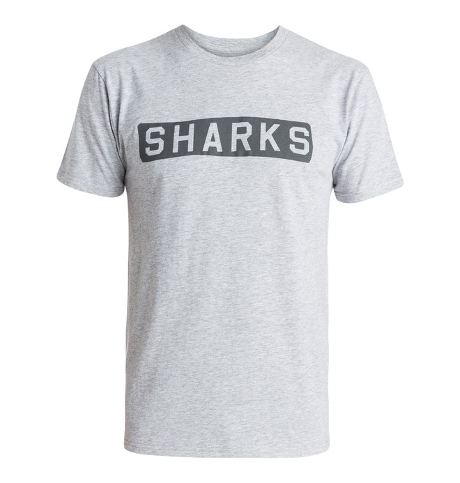 dcshoes, Men's DC x Shut Sharks Tee, HEATHER GREY (knfh) 0 Men's DC x Shut Sharks Tee ADYZT03619 DC Shoes