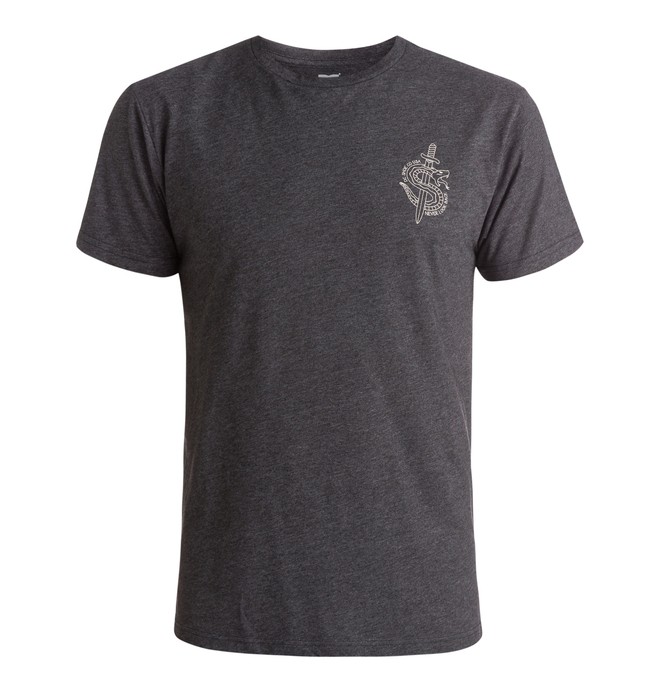 dcshoes, Dagger Thru - T-Shirt, DARK HEATHER GREY (krph) 0 Dagger Thru - T-Shirt ADYZT03690 DC Shoes