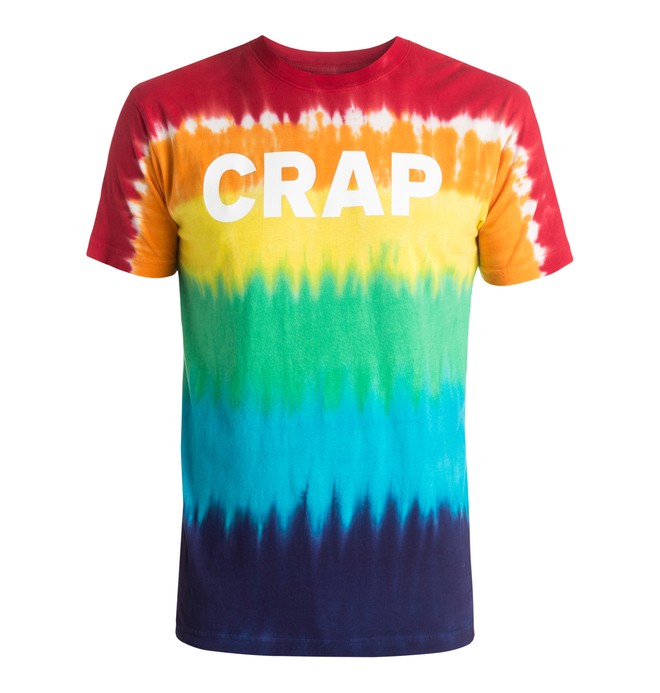 dcshoes, Men's Crap Tie Dye Tee, WHITE (wbn0) 0 Men's Crap Tie Dye Tee ADYZT03740 DC Shoes