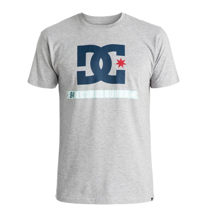 dcshoes, Men's Flag Star Tee, HEATHER GREY (knfh) 0 Men's Flag Star Tee ADYZT03830 DC Shoes
