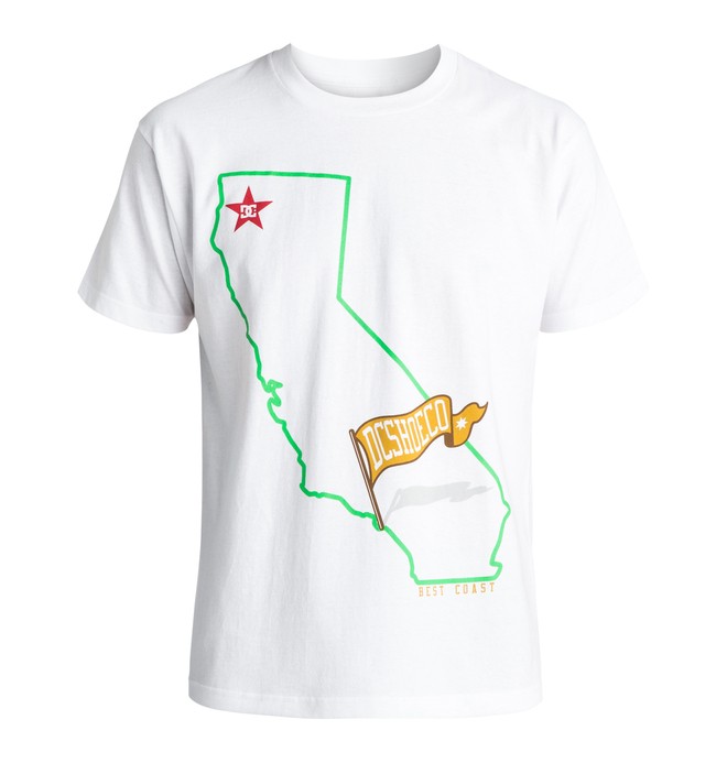 dcshoes, CALI MAP SS, WHITE (wbn0) 0 CALI MAP SS ADYZT03881 DC Shoes