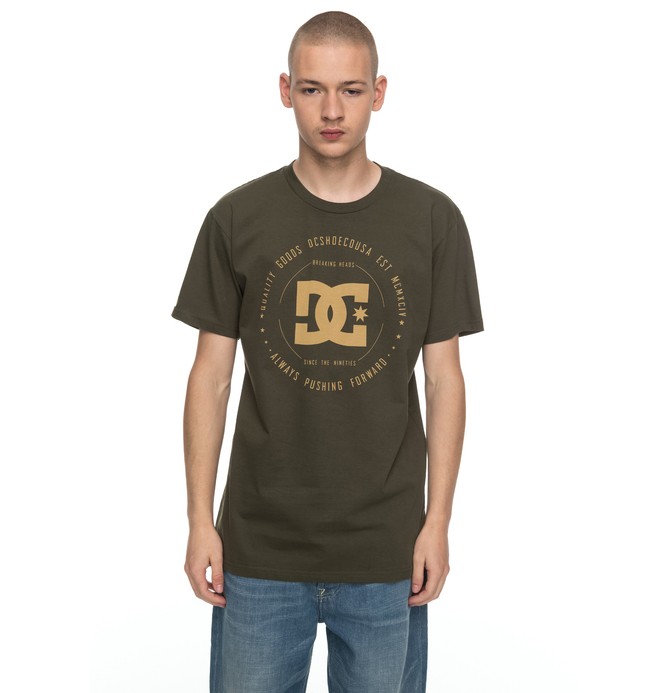 dcshoes, Hombres Camiseta Rebuilt, FATIGUE GREEN (cqy0) 0 Hombres Camiseta Rebuilt ADYZT03910 DC Shoes