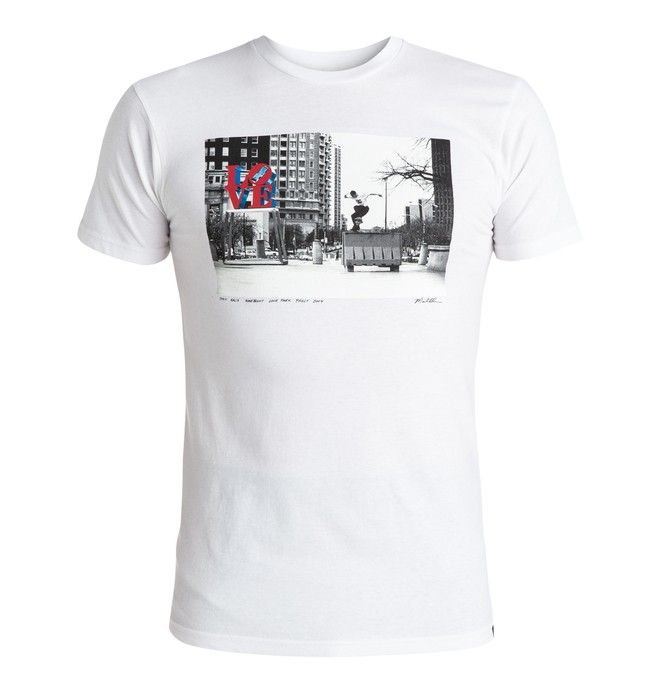 dcshoes, Men's DC X Blabac Kalis Love Tee, SNOW WHITE (wbb0) 0 Men's DC X Blabac Kalis Love Tee ADYZT03920 DC Shoes
