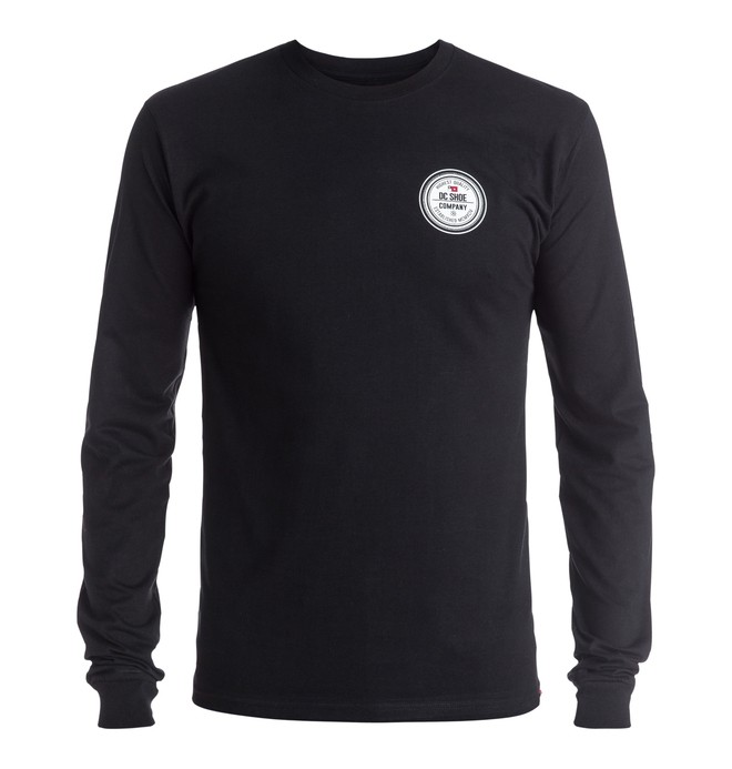 dcshoes, Men's Circular Seal Long Sleeve Tee, BLACK (kvj0) 0 Men's Circular Seal Long Sleeve Tee ADYZT03934 DC Shoes