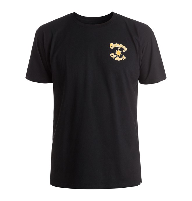 dcshoes, Men's Chain Gang Script Tee, BLACK (kvj0) 0 Men's Chain Gang Script Tee ADYZT03958 DC Shoes